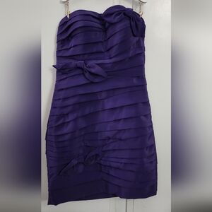 NWT Aqua Dresses Purple Bodycon Strapless Dress